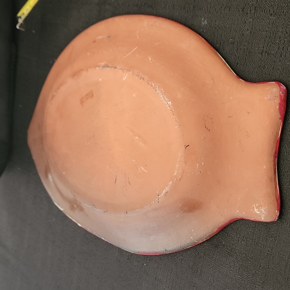 VINTAGE BEAUTIFUL COLORFUL MEXICAN FOLK ART WALL HANGING PLATE. - Picture 9 of 11